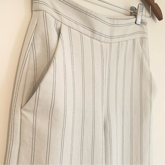 Artizia Wilfred Faun Pant White Grey Stripped Sz 00 - Picture 4 of 12